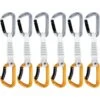 Mammut Sender Keylock 12 Cm 6-Pack Express-Set (straight/bent) -Draussen Geschäft 5043889 001 pic1 mammut sender keylock express set 6er pack light grey gold 1