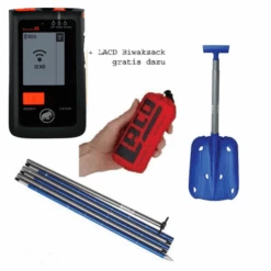 Mammut BarryvoxS Verschüttetensuchgerät Im Set Mit Schaufel, Sonde Und Biwaksack