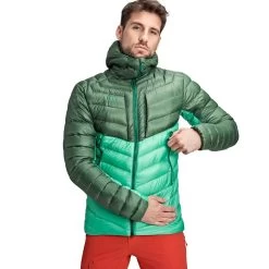 Mammut Broad Peak IN Hooded Jacket Men -Draussen Geschäft broad peak wing emerald 2 1