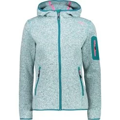 CMP Knitted Melange Fleece Jacke Damen