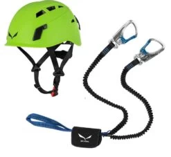 Klettersteigset Salewa Premium Attac + Salewa Toxo 3.0 GreenKlettersteighelm